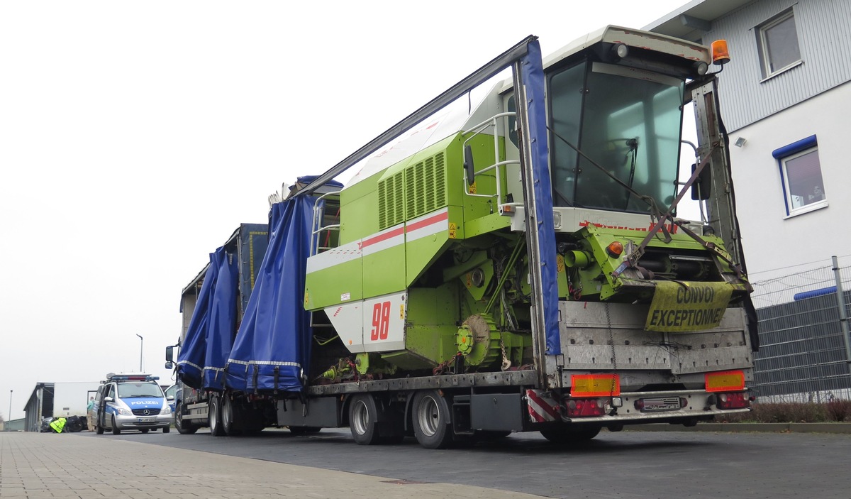 POL-WE: Sattelzug aus dem Verkehr gezogen