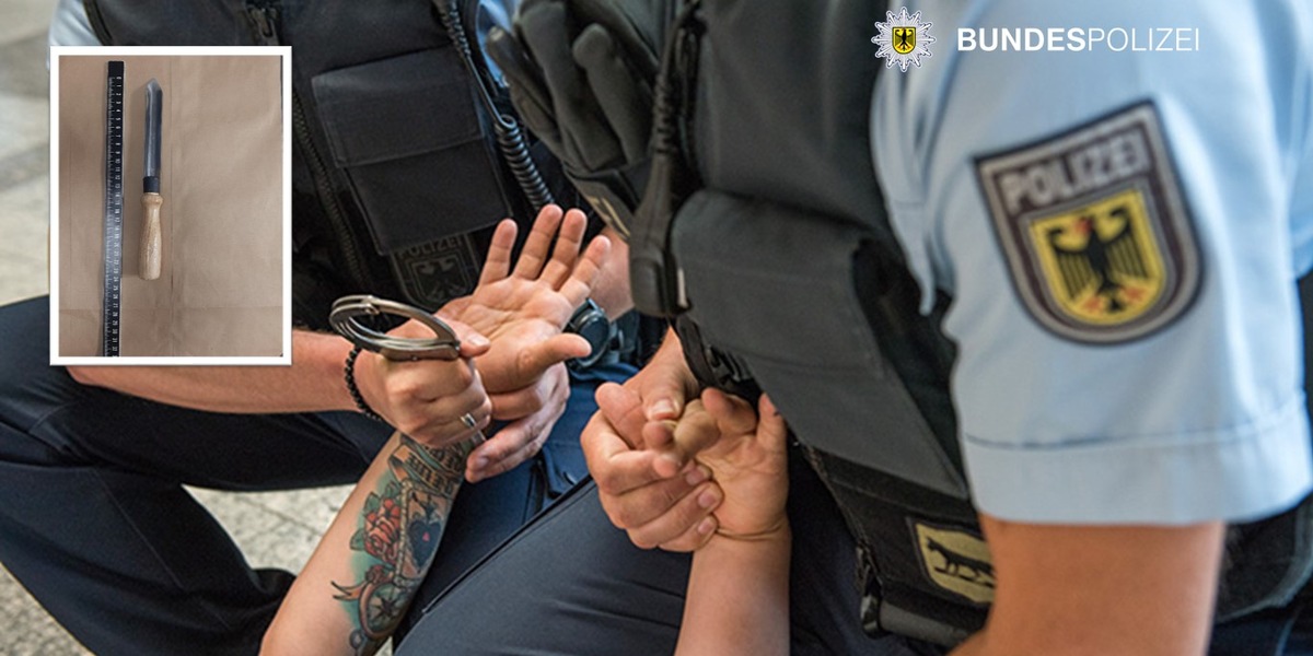 Bundespolizeidirektion München: Angriff auf Bahnreiniger / Drechselmesser als Stichwaffe