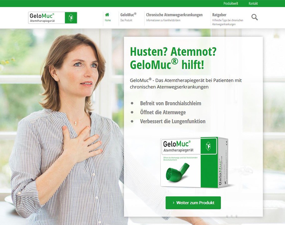 Bei Husten und Atemnot: Neue Website www.GeloMuc.de gibt 
hilfreiche Tipps für Interessierte