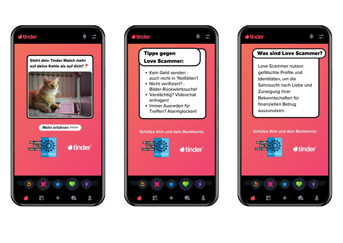 POL-WES: Kreis Wesel - Tinder und die Polizeiliche Kriminalprävention bündeln Kräfte, um deutsche Nutzer:innen vor Love-Scams zu schützen
