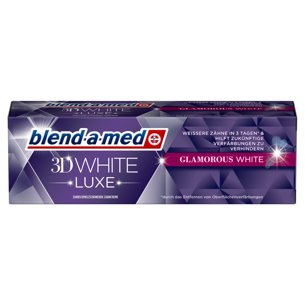 Stiftung Warentest vergibt beste Note aller Zeiten für eine Zahncreme an die blend-a-med 3DWhite Luxe Glamorous White Zahncreme