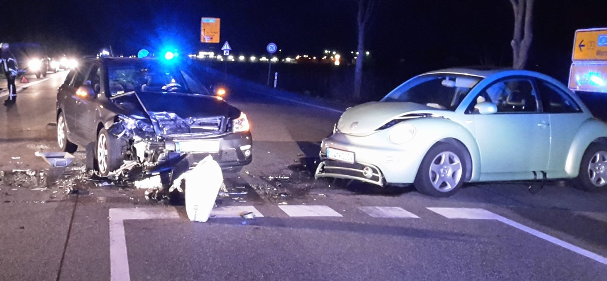 POL-PDWO: Verkehrsunfall - Zwei Verletzte