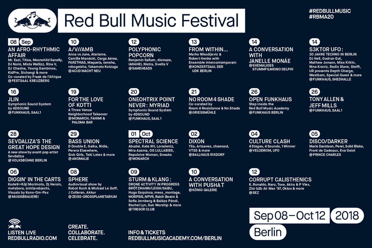 RED BULL MUSIC FESTIVAL BERLIN 2018