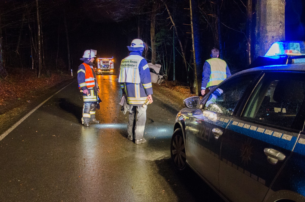 FW Menden: Verkehrsunfall in Menden