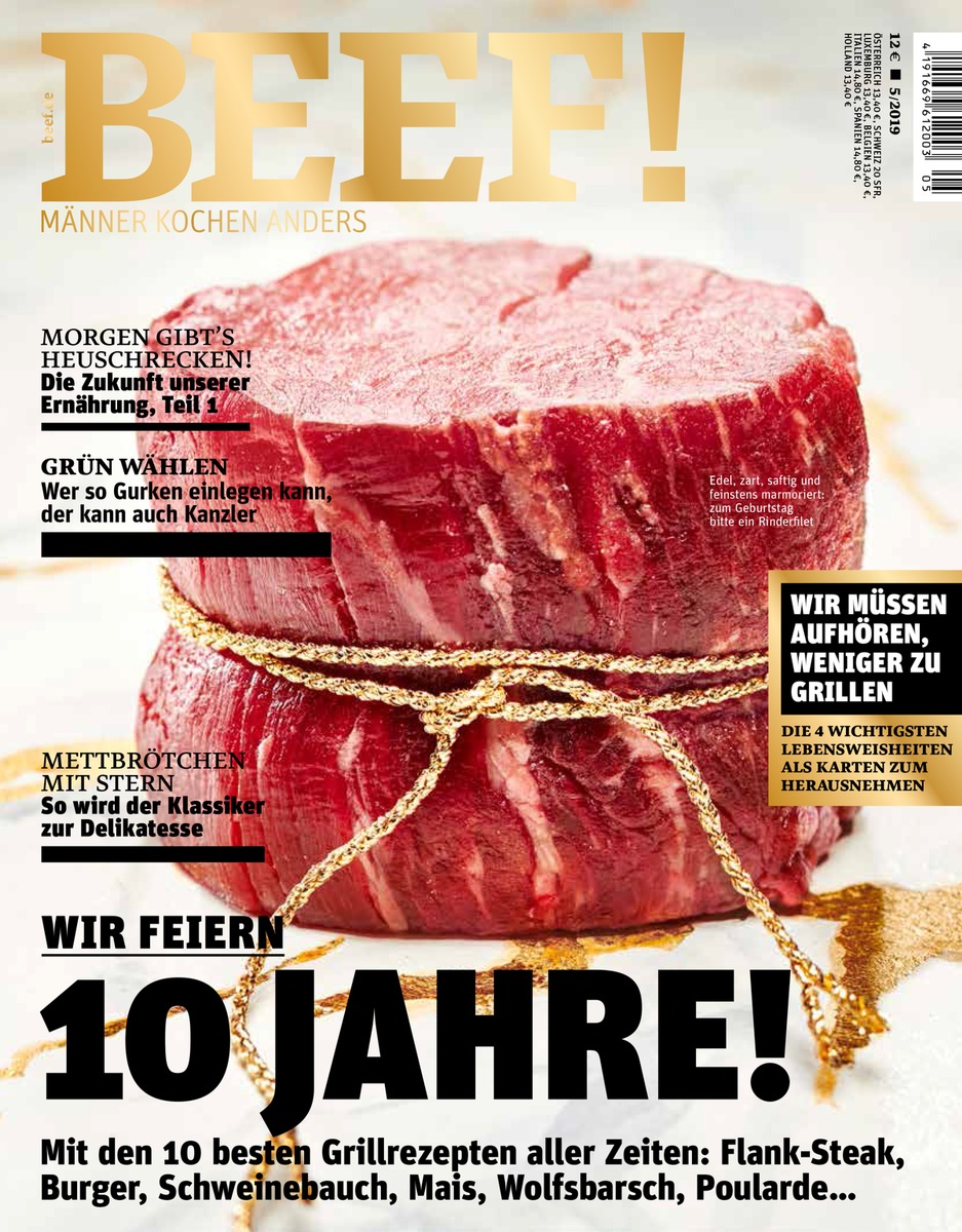 BEEF! feiert seinen 10. Geburtstag mit Jubiläumsausgabe, Kampagne und Video