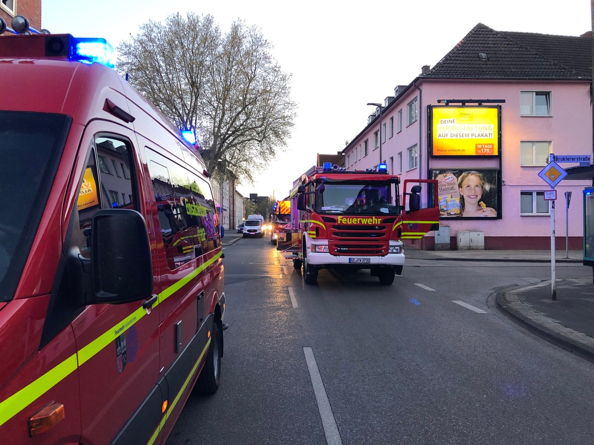 FW-GE: Gasaustritt nach heimischen Handwerkerarbeiten in Gelsenkirchen Erle