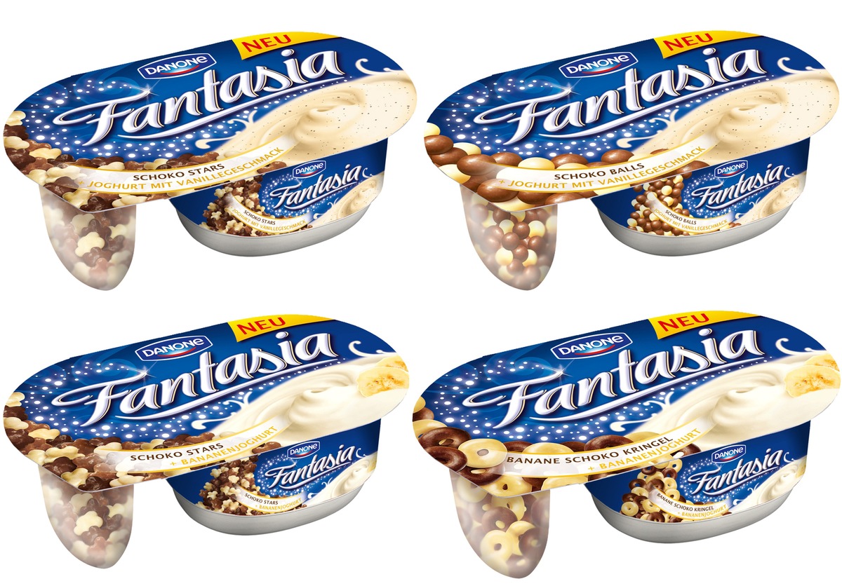 Die Geschmacksreise geht weiter: Danone launcht vier neue Sorten Fantasia (mit Bild)