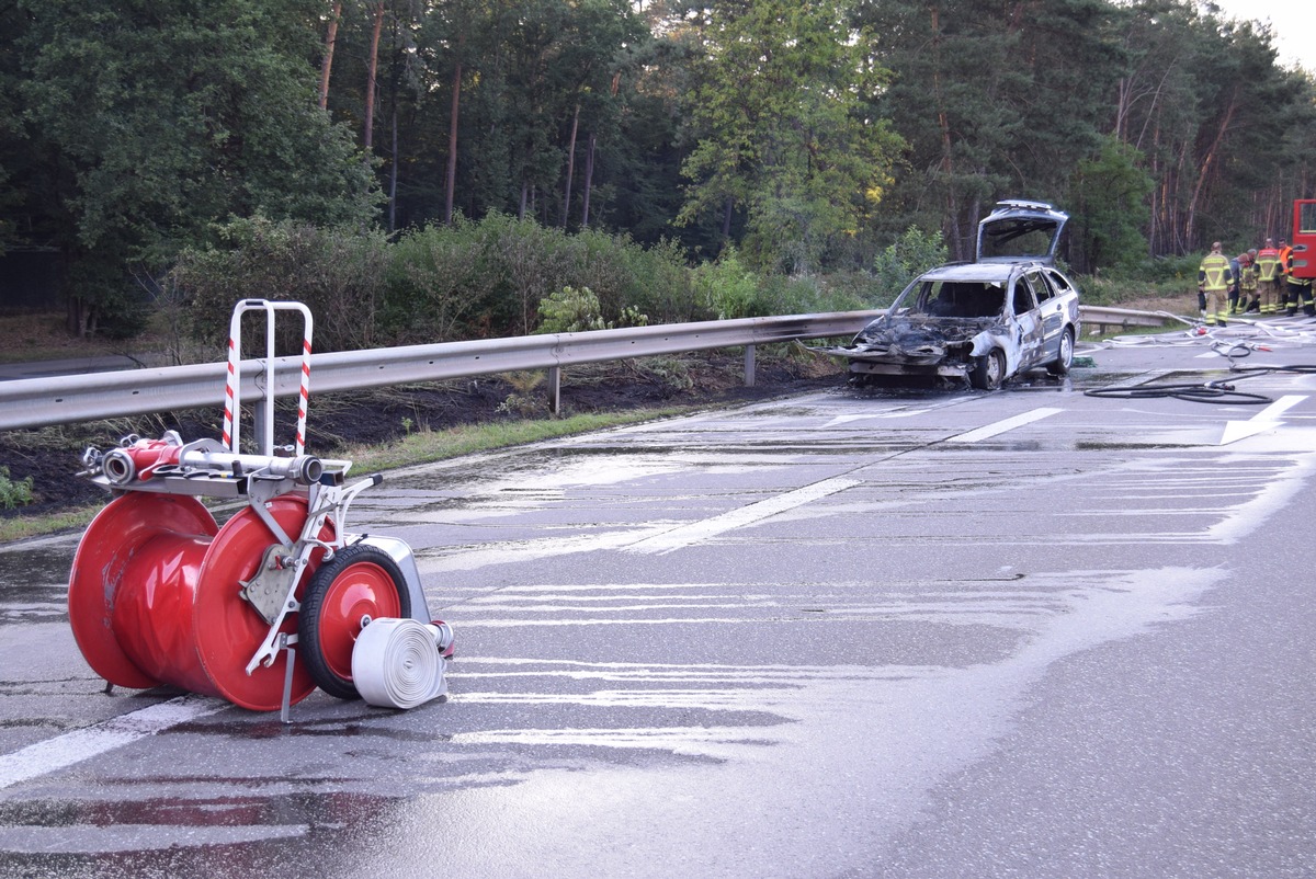 POL-PDKL: A6/Kaiserslautern, Pkw geht in Flammen auf