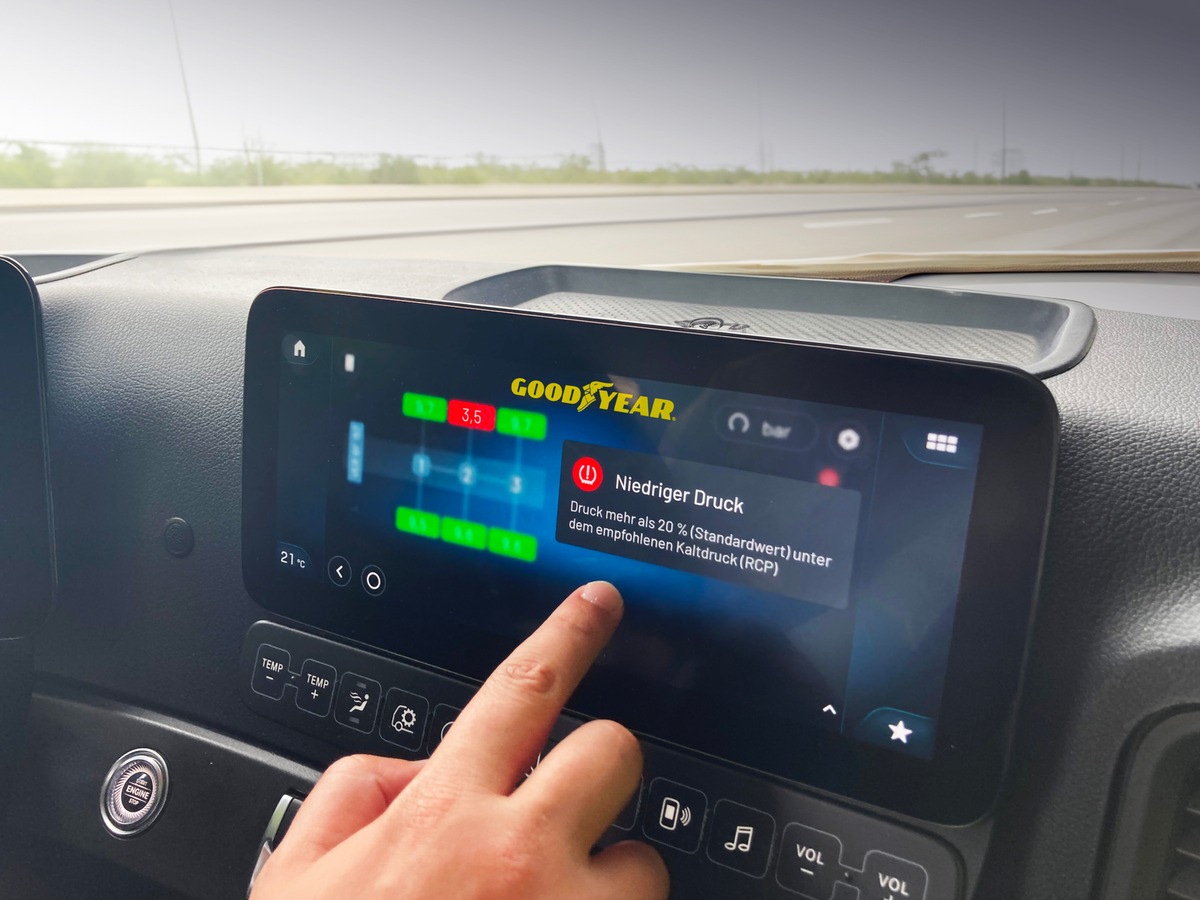Goodyear DriverHub als Partner-App im Mercedes-Benz Truck App Portal verfügbar
