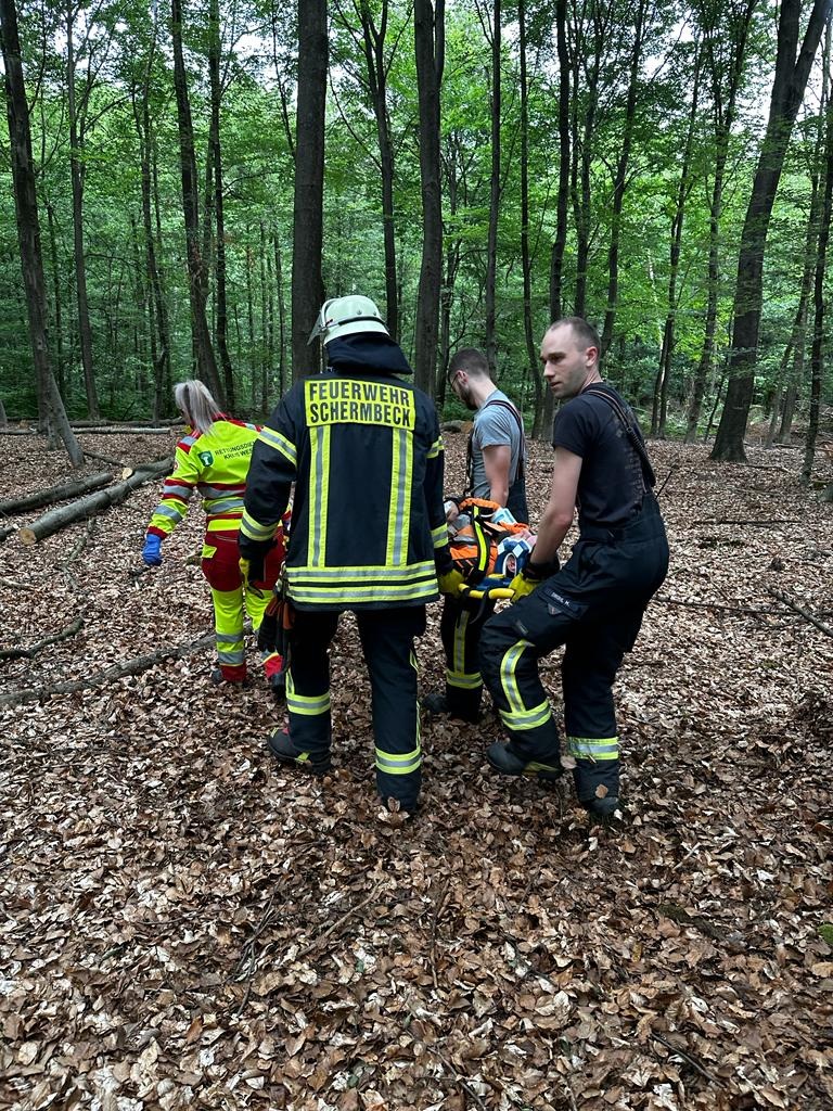 FW-Schermbeck: Einsatzübung mit dem Regionalforstamt Niederrhein