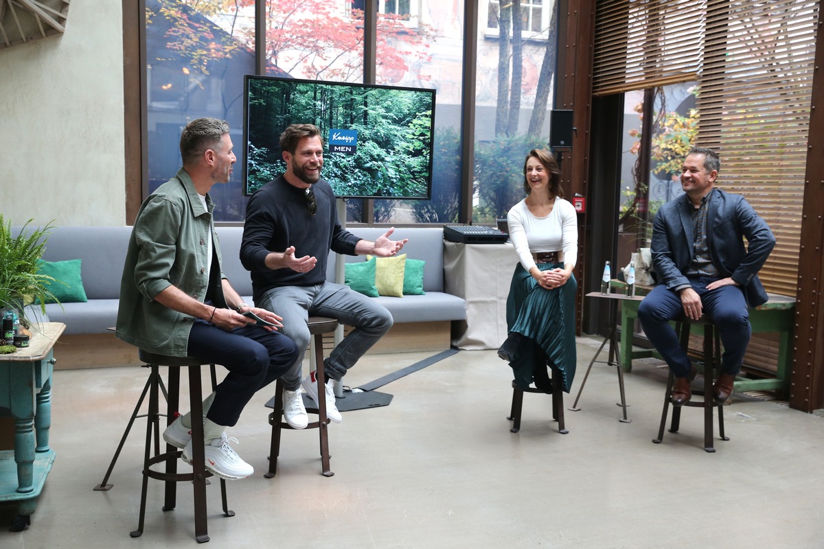 KNEIPP NEUHEITEN FÜR MÄNNER: DIE NEUE MEN SERIE NATURE FEELING / Achtsamkeits-Talk mit Kneipp im Garden Restaurant in München