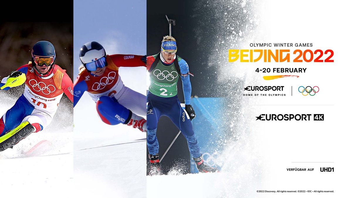 Olympische Winterspiele mit Eurosport 4K bei HD+ in UHD HDR erleben / Eurosport 4K über ASTRA Satellit vom 4. bis 20. Februar auf / UHD1 by HD+ verfügbar