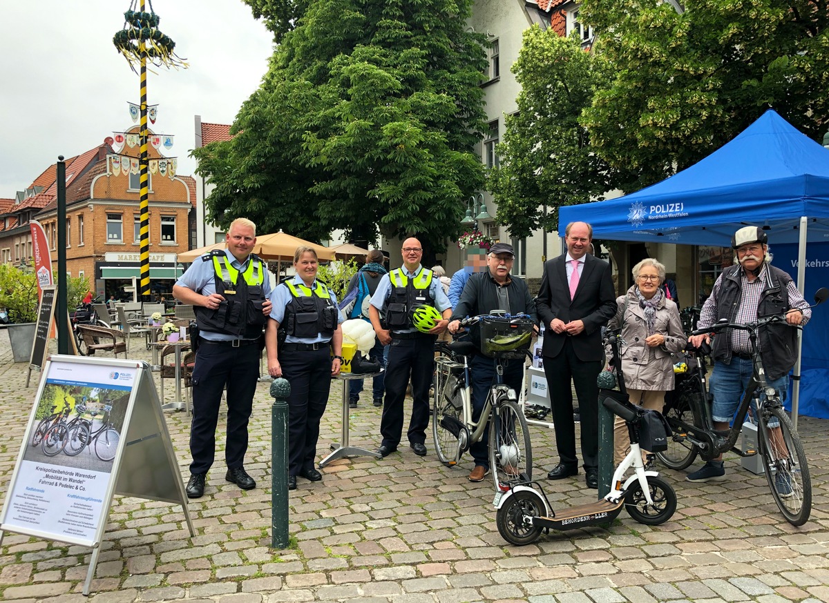 POL-WAF: Kreis Warendorf/Telgte. Aktionstag mit Schwerpunkt Fahrrad, Pedelec und E-Scooter