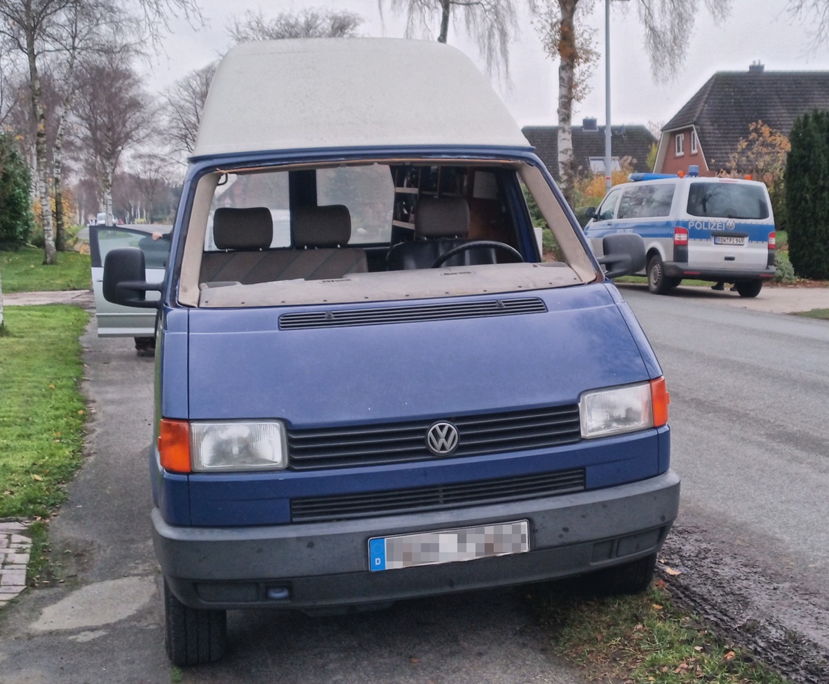 POL-ROW: ++ Verkehrsrowdy gefährdet andere Autofahrer - Polizei sucht Zeugen ++ Täter*innen bei Einbruch gestört ++ Das etwas andere Cabriolet ++