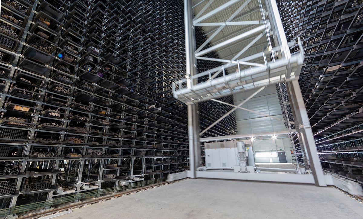 Unité de stockage en hauteur pour plus de 9&#039;000 tonnes d&#039;acier