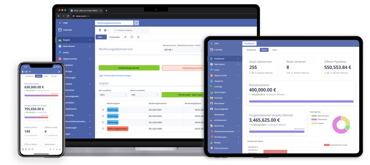 Ninox stellt flexibles CRM für den Mittelstand auf Basis von Low-Code vor