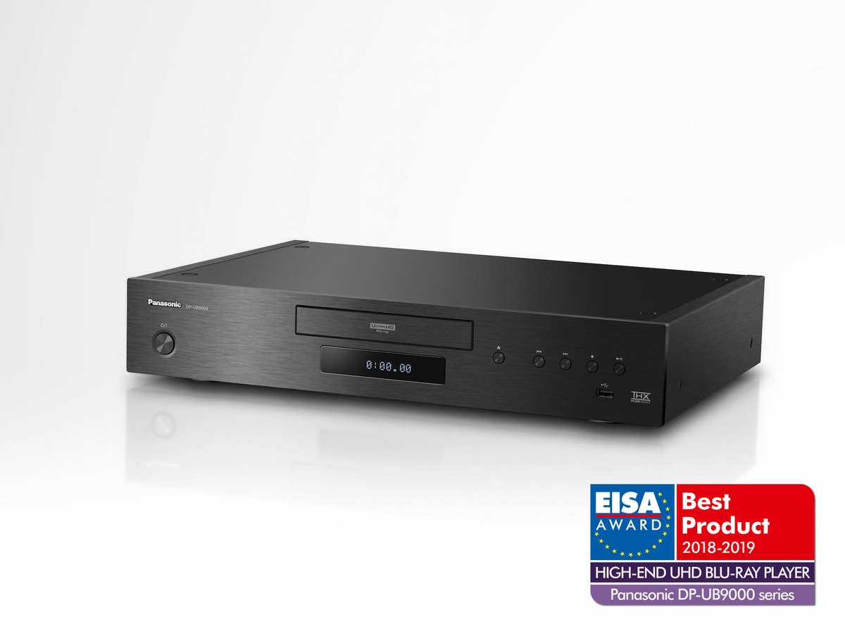 Panasonic High End Player UB9004 gewinnt EISA Award / Internationale Jury kürt 4K Flaggschiff von Panasonic zum diesjährigen Gewinner in der Kategorie High End UHD Blu-ray Player