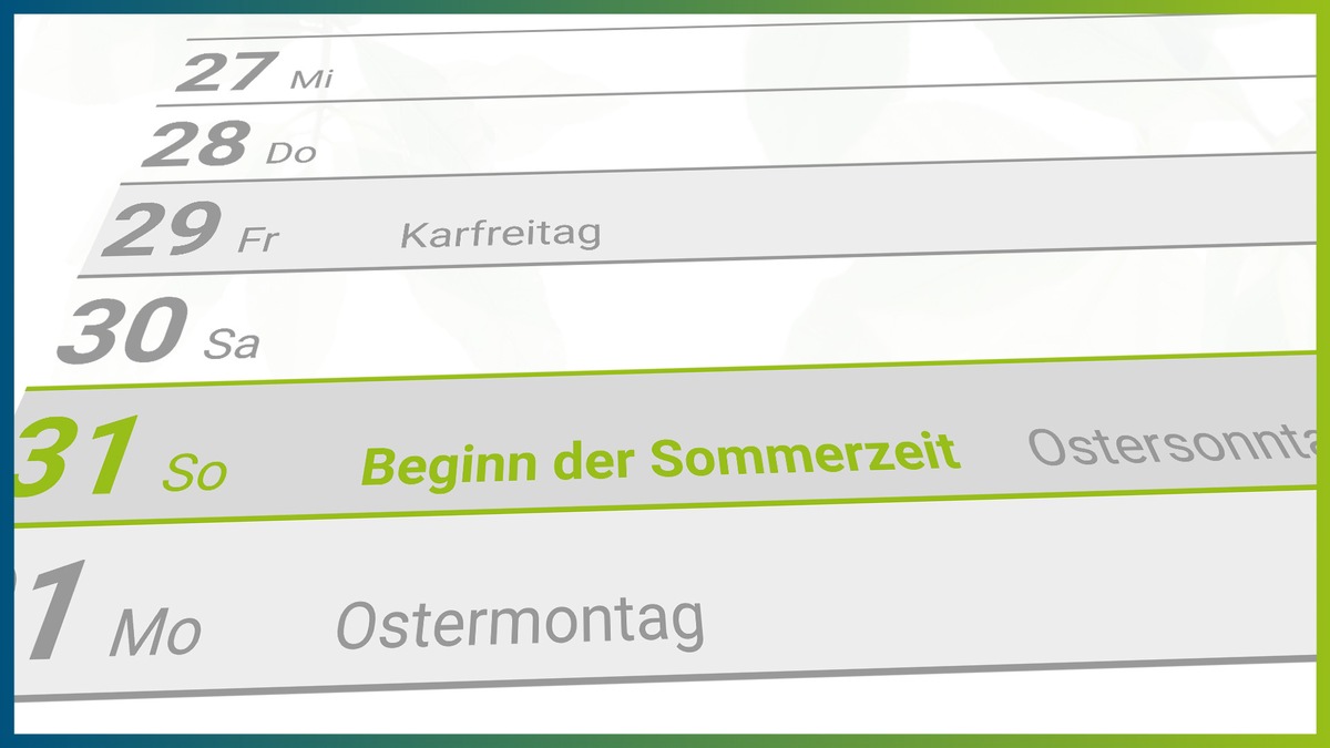 Verbrauchertipp | Zeitumstellung am Ostersonntag: Zeitschaltuhr anpassen und bedarfsgerecht heizen