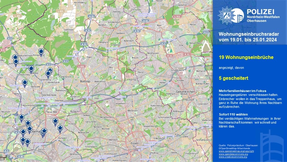 POL-OB: Wohnungseinbruchsradar in Oberhausen