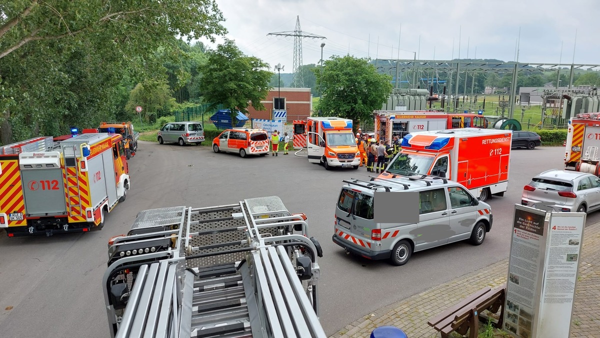 Feuerwehr Kalkar: Unfall in Umspannwerk- Abschlussbericht