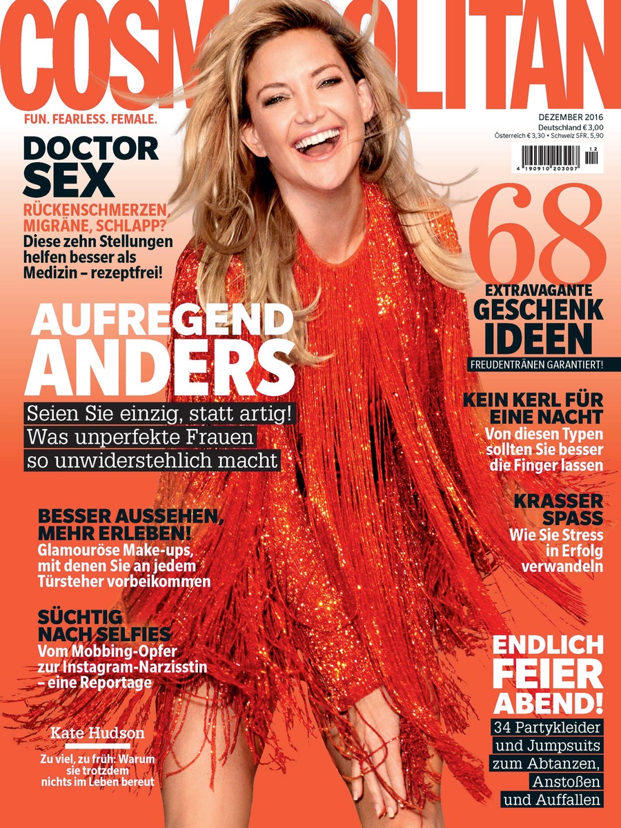 Kate Hudson (37) in COSMOPOLITAN: &quot;Ich habe alles auf einmal gemacht: Karriere, Kinder, Ehe.&quot;