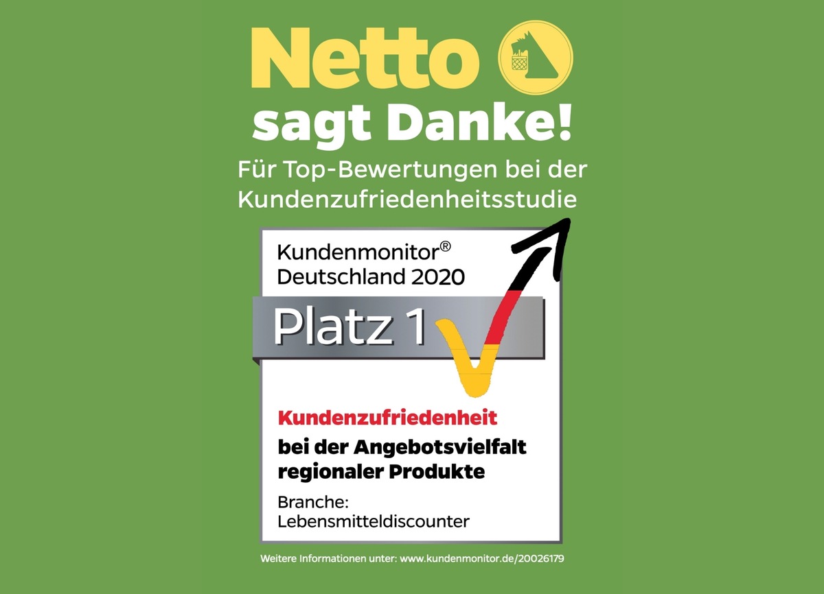 Tolle Mitarbeiter, viele regionale Produkte und ein gutes Preis-/Leistungsverhältnis: / Netto steigert Kundenzufriedenheit deutlich