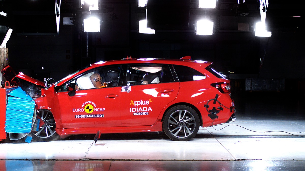 Subaru Levorg mit Bestwertung von fünf Sternen im EuroNCAP Crashtest