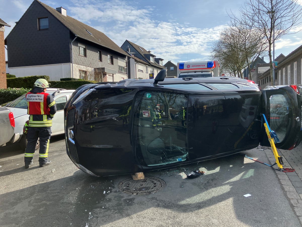 FW-MH: Zwei Verkehrsunfälle und ein Garagenbrand in Mülheim an der Ruhr