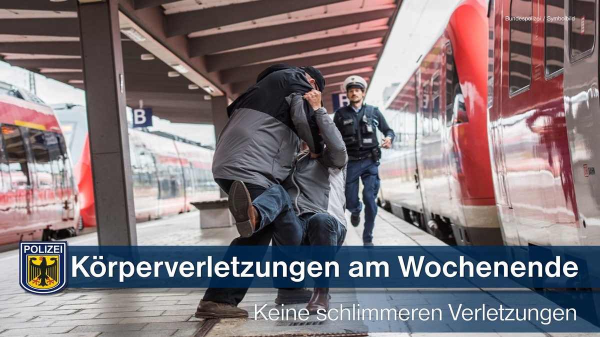 Bundespolizeidirektion München: Mehrere Körperverletzungen am Wochenende - Keine schlimmeren Verletzungen