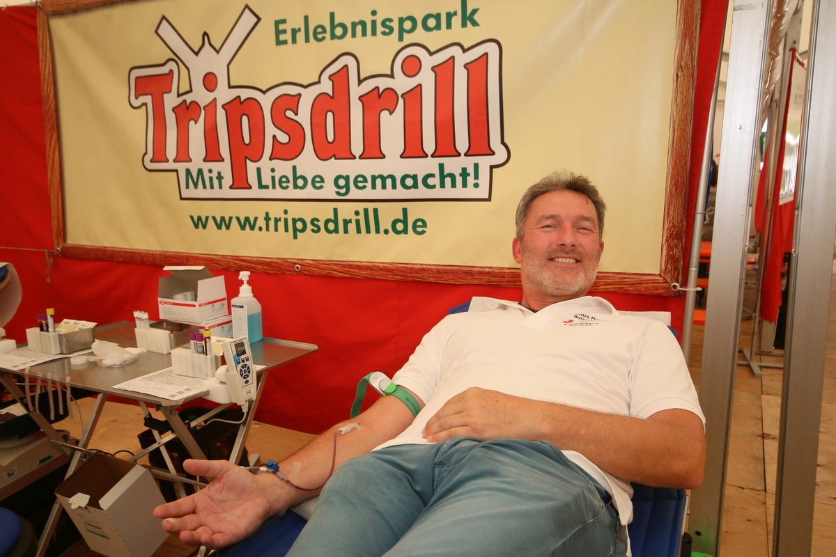 Erfolgreiche Bilanz der 18. DRK Blutspende in Tripsdrill