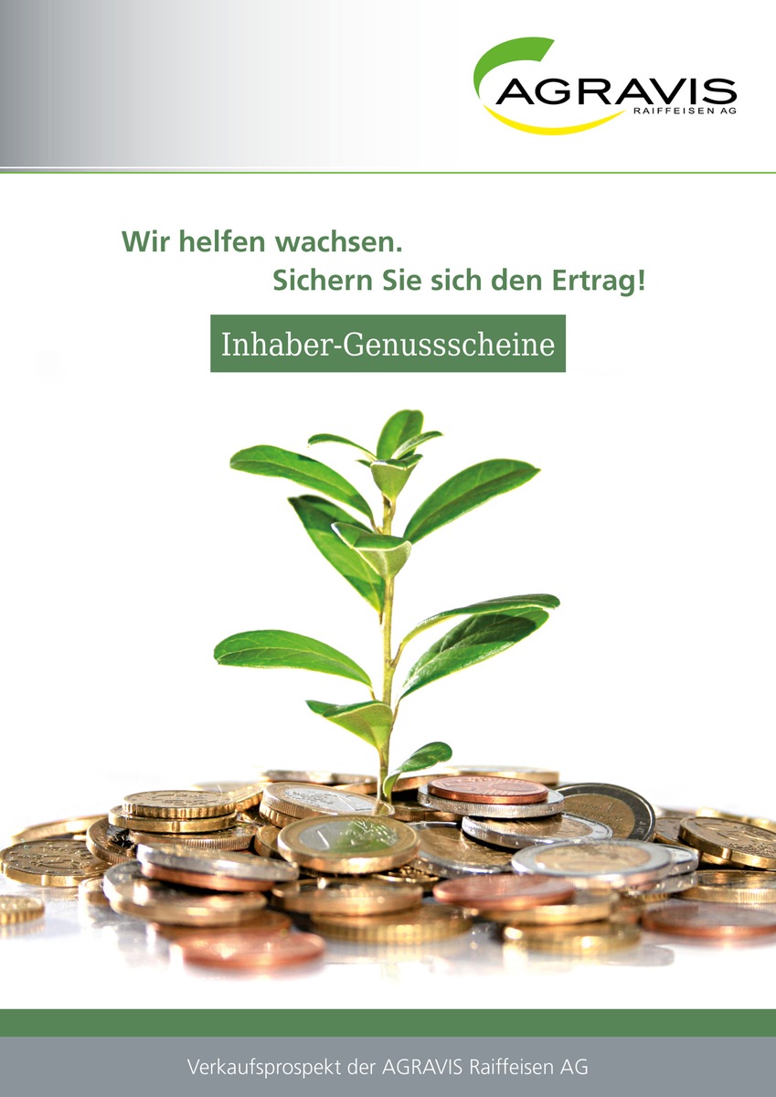 Agravis Raiffeisen AG bietet Genussscheine an