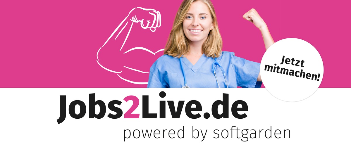 Kostenfreie Jobbörse für systemrelevante Unternehmen / Softwareanbieter softgarden schafft mit Jobs2Live.de eine Jobbörse für Fachkräfte, die gerade dringend gebraucht werden