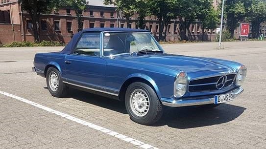 POL-D: Oldtimer-Diebstahl in Reisholz - Wo ist der Mercedes 280 SL Baujahr 1970? - Polizei fahndet mit Foto