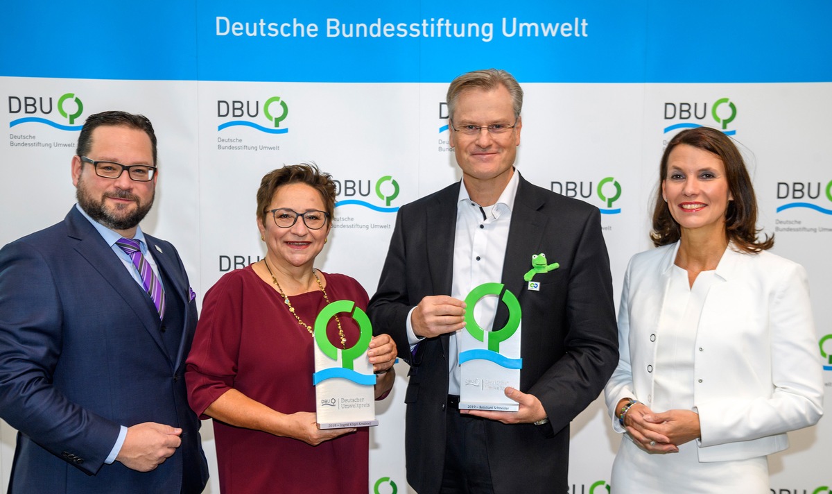 DBU würdigt Schrittmacher im Umweltschutz, die Zukunftslösungen liefern / Deutscher Umweltpreis heute verliehen an Bodenwissenschaftlerin Kögel-Knabner und Unternehmer Schneider