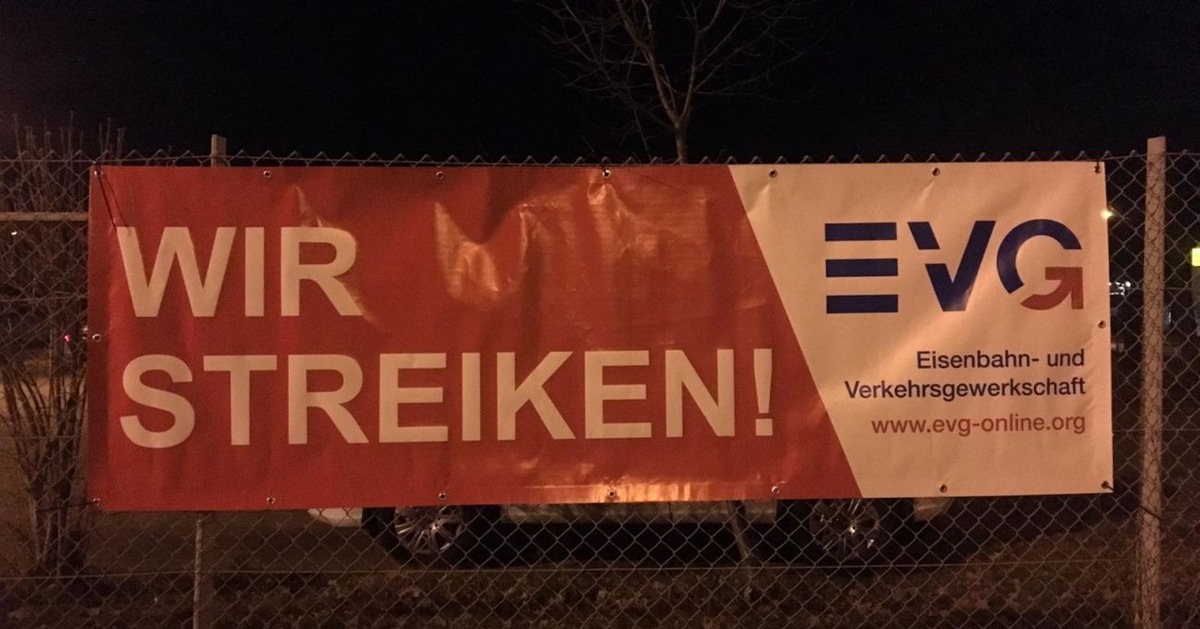 EVG ruft zum Warnstreik beim Eisenbahnlaufwerk Halle auf