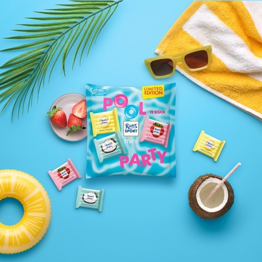 Ritter Sport mini Pool Party mit neuen Sorten