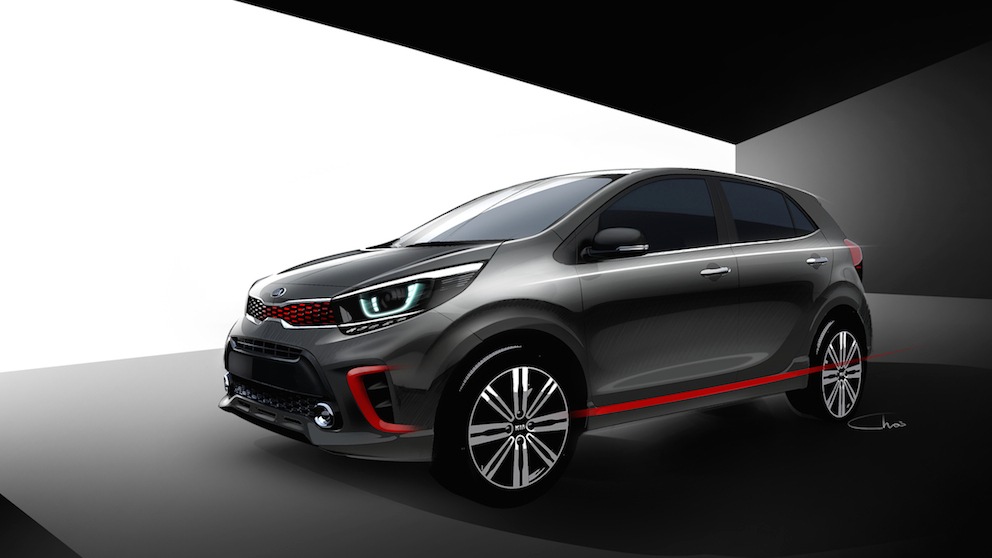 Erste Skizzen des neuen Kia Picanto