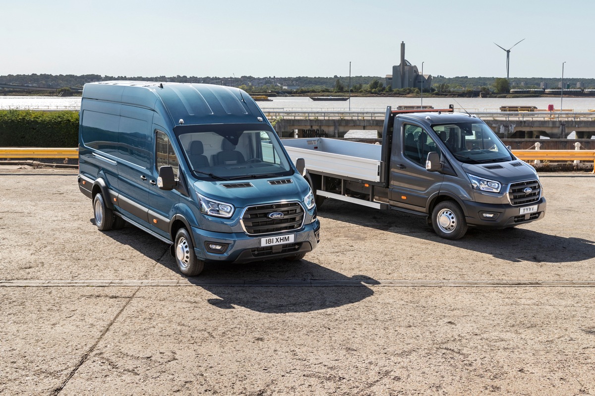 Noch vielseitiger denn je: Ford Transit jetzt auch als 5-Tonner mit höherer Nutzlast lieferbar