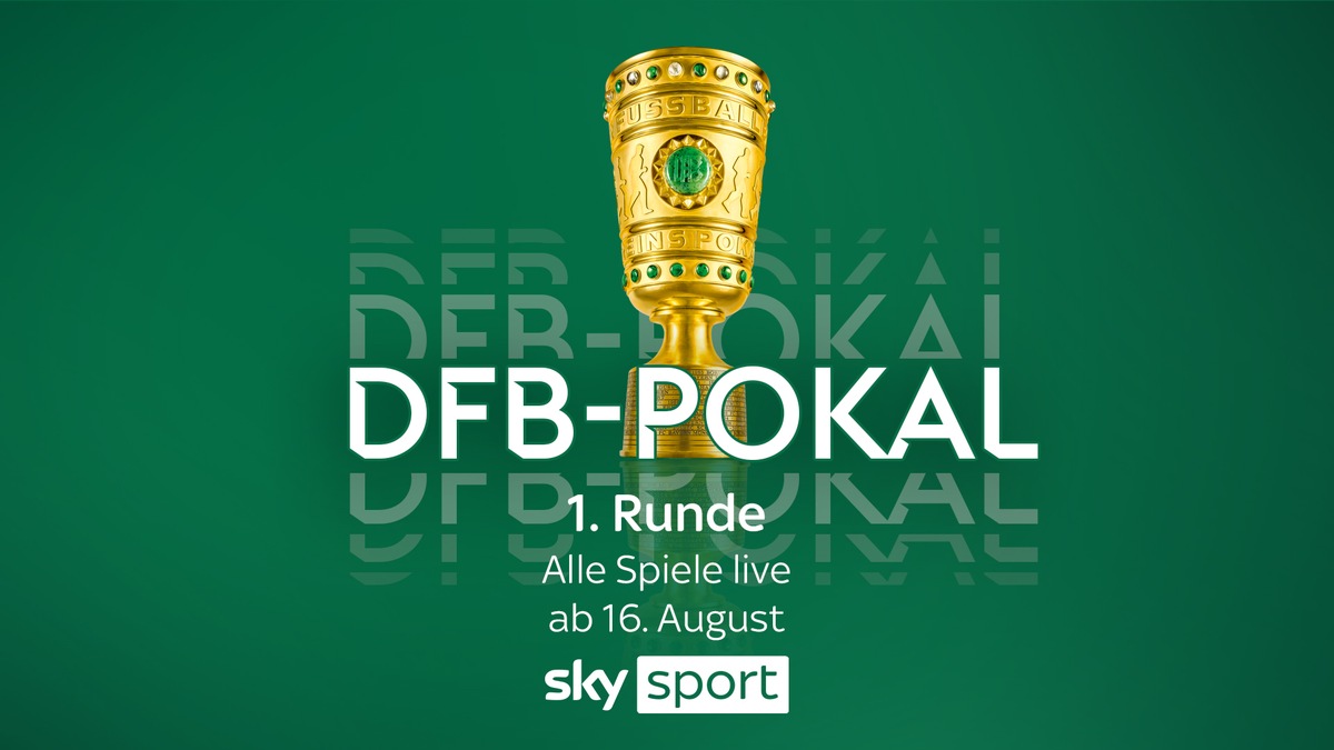 Alle Spiele der ersten Runde des DFB-Pokals live bei Sky Sport - dazu der DFL Supercup Leverkusen gegen Stuttgart in UHD/HDR