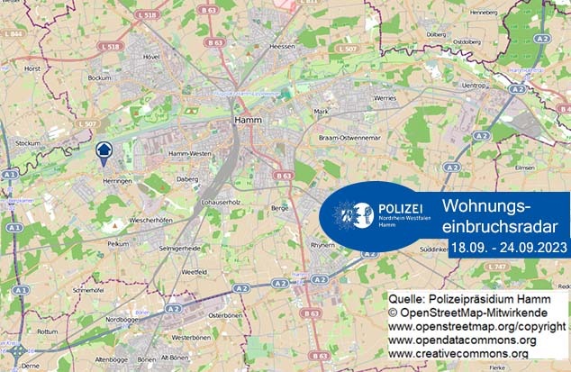 POL-HAM: Wohnungseinbruchsradar Hamm für die Woche vom 18. September bis 24. September