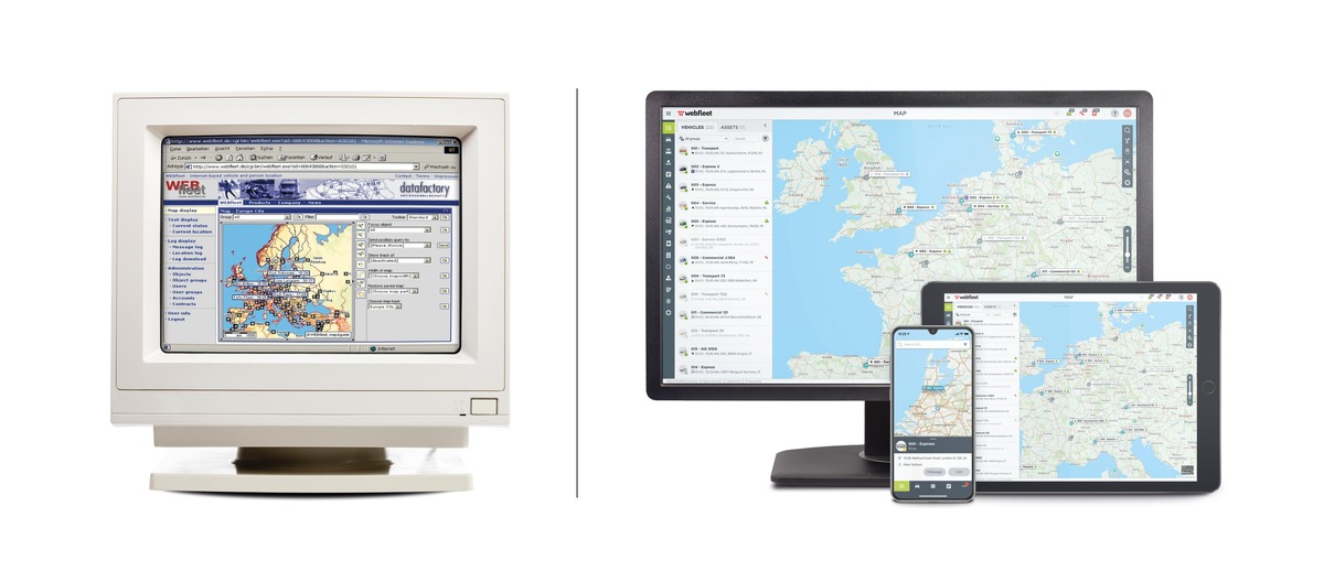 Webfleet wird 25 Jahre - Telematik revolutioniert die Transportbranche