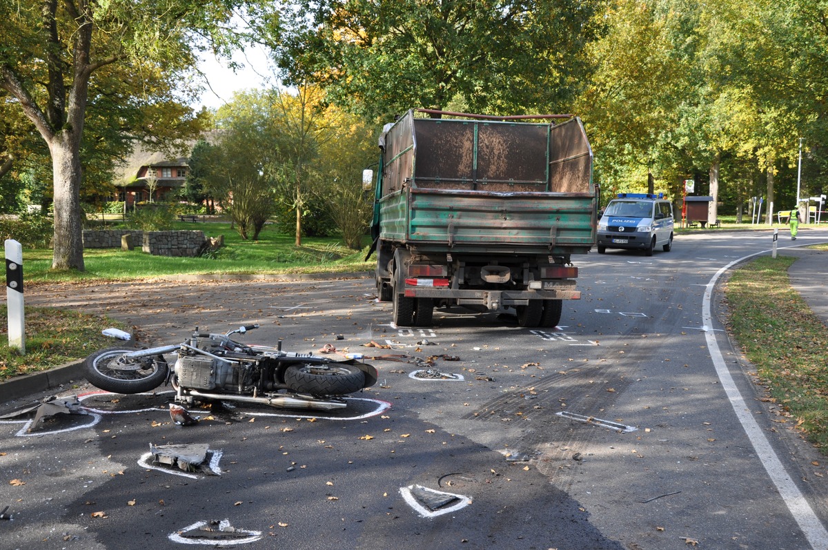 POL-WL: ++ Lüllau/Landkreis Harburg - tödlicher Motorradunfall ++