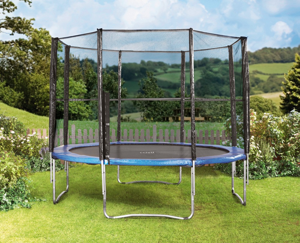 Rappel de produit du trampoline avec filet de sécurité Crivit Sports