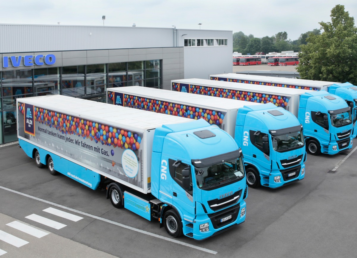 ALDI SÜD startet Langzeittest mit Erdgas-Lkw