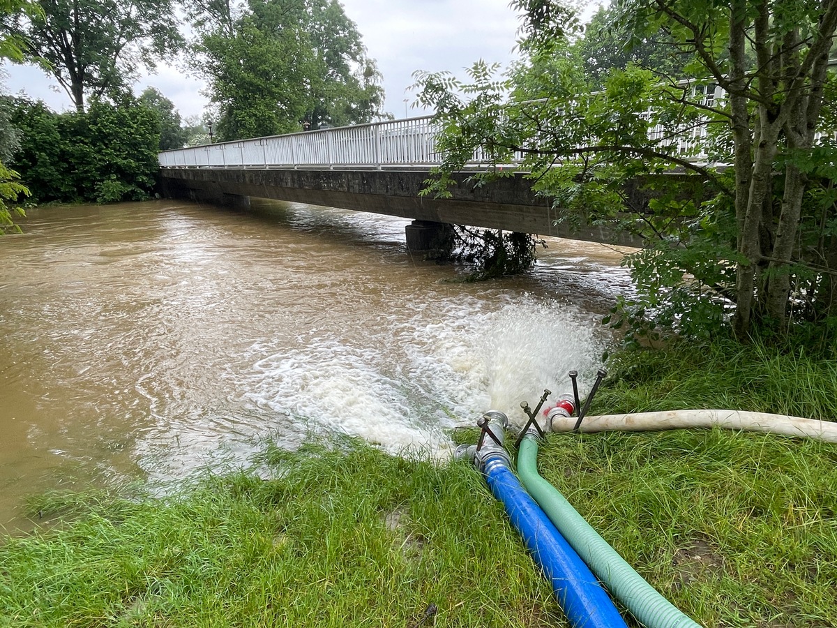 KFV Bodenseekreis: Zwischenmitteilung zur Hochwasserlage im Bodenseekreis, Stand 3.Juni 2024 19.00 Uhr