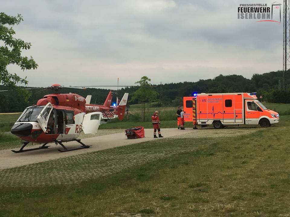 FW-MK: Rettungshubschrauber im Einsatz