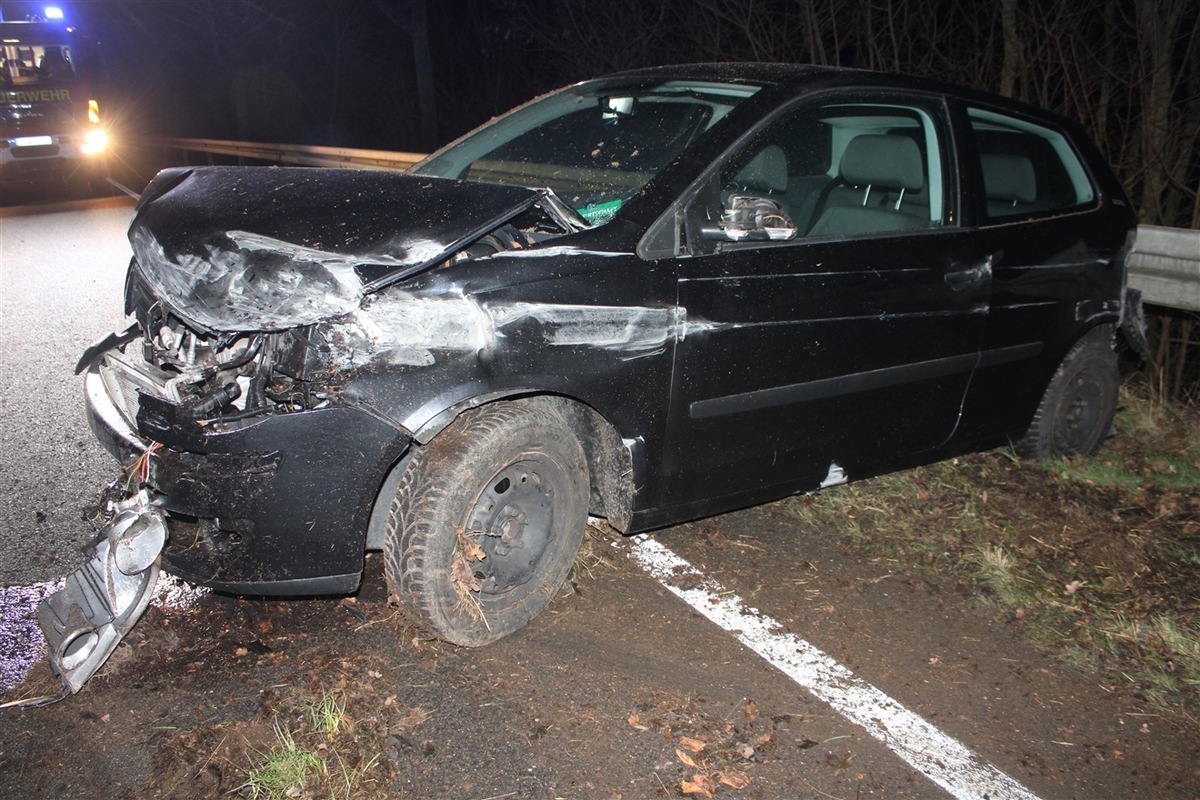 POL-DN: Alleinunfall auf der L33