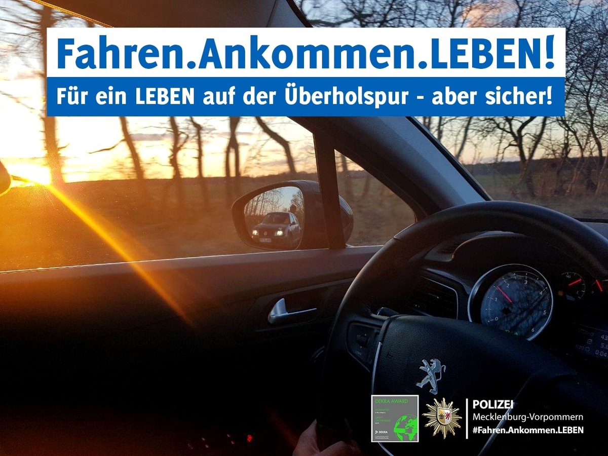 POL-NB: Auftakt der Kontrollen &quot;Fahren.Ankommen.LEBEN!&quot; im März zum Thema Überholen