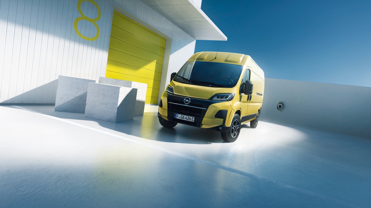 Der neue Opel Movano setzt Standards mit rund 420 Kilometer Reichweite
