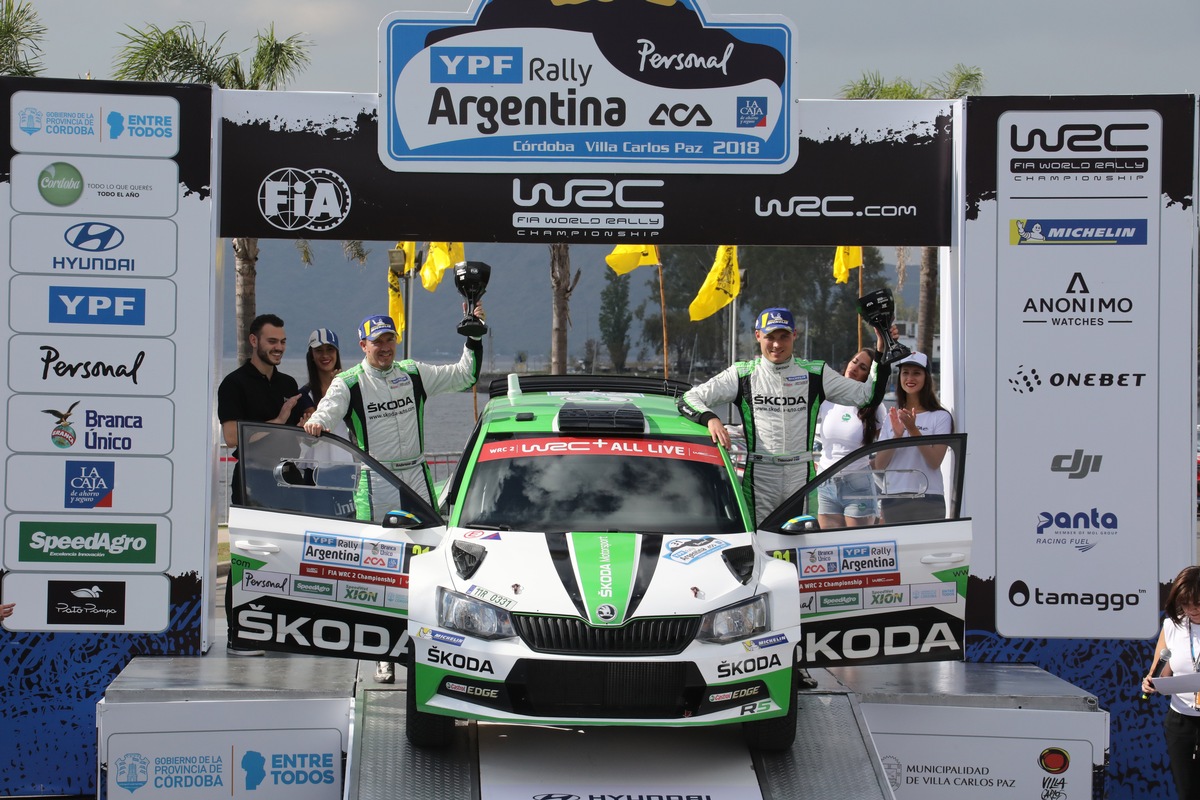 Rallye Argentinien: Sieg und Tabellenführung für SKODA Werksfahrer Pontus Tidemand (FOTO)